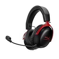 HyperX Cloud III S Wireless Gaming Headset | Multi-Platform, 2.4GHz, Bluetooth, Battery up to 120 Hrs 2.4GHz / 200 Hrs Bluetooth, 53mm Angled Drivers, 10mm Detachable Mic, Customizable Black/Red