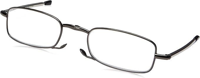 Foster Grant MicroVision Optical Compact Folding Reading Glasses Gideon +1.75 Strength with Microfabric Soft Case
