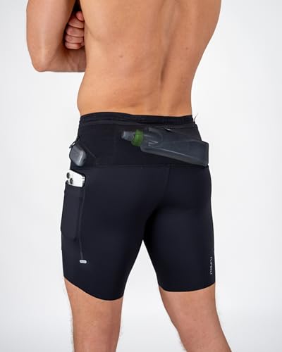 FlipBelt Men's Running Compression Shorts with Pockets - Secure Your Phone, Keys and Even Water Bottles - USA Small Business2