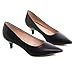 Stunner Women's Classic Fashion Pointed Toe Low Heel Dress Pumps Shoes Black 43(9.5)