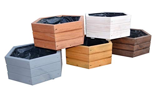 FKL DESIGN Home Deco NEU Pflanzkasten aus Holz TOP Pflanzkübel Garten Terrasse fertig montiert D5 Eiche