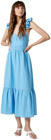 Koton Kadın U Yaka Kolsuz Katmanlı Maxi Elbise, 34 - Görsel 1