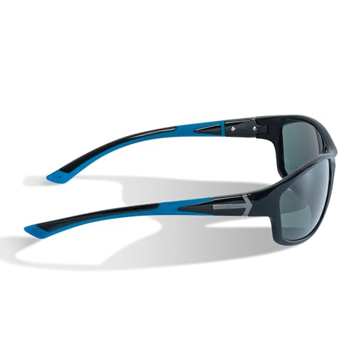 Image of BNUS Polarized Corning Glass Lens Sunglasses for Men Fishing & Driving | Durable scratch-resistant lenses, matte no-paint frame, wrap-around, great for running, cycling & all-day wear