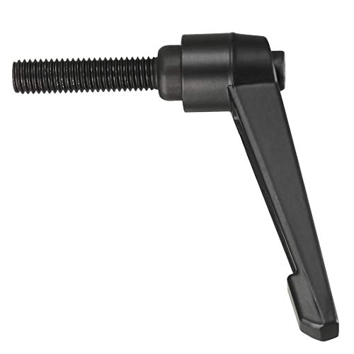 Image of uxcell M10 x 40mm Handle Adjustable Clamping Lever Thread Push Button Ratchet Male Threaded Stud Knobs Locking Rotating Screw Handles Quick Release Bolt Black 3pcs
