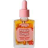 Allways Drops Natural Peach Water Enhancer | Sugar-Free, Zero Calories, Monk Fruit Sweetened | Glass Bottle for On-the-Go Hydration | Kids & Adults | 50 Servings