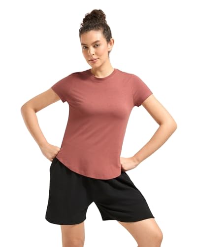 Image of Wellbi Bamboo Women's Tshirt - Ultra-Soft, Breathable & Sustainable | Premium Cotton Blend for Supreme Comfort | Stylish & Eco-Friendly T-Shirt for Women | Tshirt Women Cotton