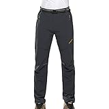 FLYGAGA Men's Outdoor Quick Dry Breathable Lightweight Hiking Fishing Camping Cargo Work Pant Gray