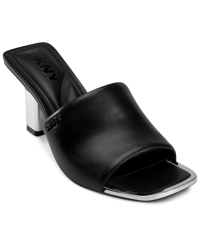 Image of DKNY Women's Kelley Square Toe Heeled Sandal Mule | Party Sandals