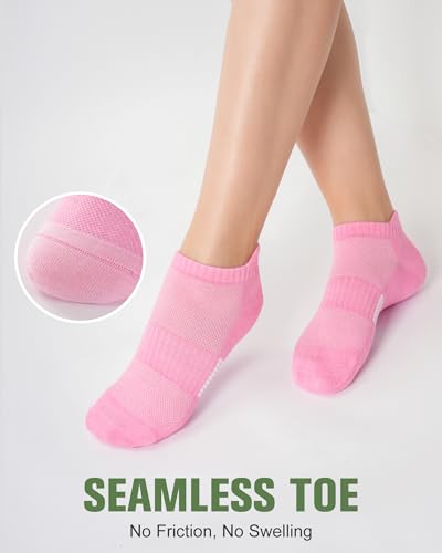 Image of Niorasen Ankle Socks for Women, 6 Pairs Breathable Bamboo Viscose Low Cut Thin Socks,Moisture Wicking Casual Sports Running