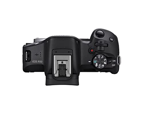 Canon EOS R50 Appareil Photo (Hybride APS-C 24M Pixels, 15 im/Sec, CMOS AF Dual Pixel, vidéo 4K/30p, WiFi) sans Objectif, Noir – Image 5