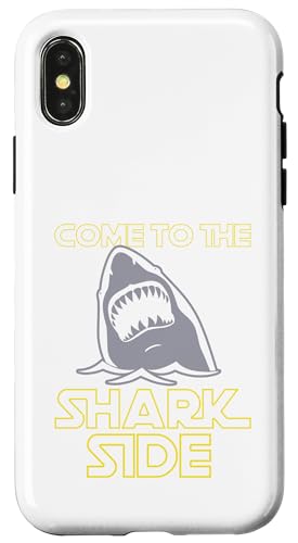 Come To The Shark Side -Great White Attack! �C�̉����M�t�g �X�}�z�P�[�X iPhone X/XS �p