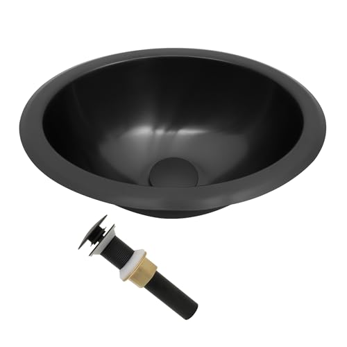 Image of Black RV Kitchen Sink, 13.39 inch X 10.55 inch X 5.12 inch Stainless Steel Bar Sink, 13 Inch Small Kitchen Sinks used at Bathroom,Outdoor, RV and Bar, Included Kitchen Sinks Drain Assembly