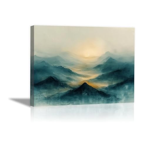Art mural abstrait montagne moderne DunPei peinture sur toile affiches impressions salon