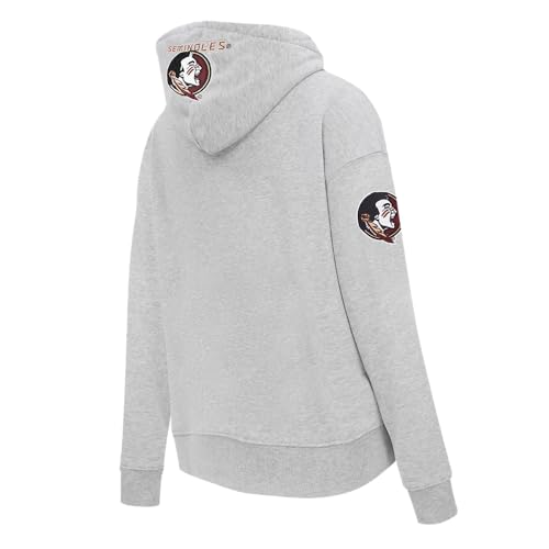 Sudadera con capucha gris Pro Standard College para mujer talla S 2