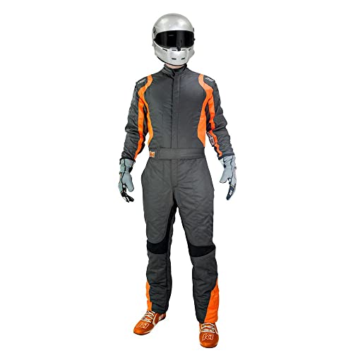 Precision II Suit - FLO Orange and Grey M/L 20-PR2