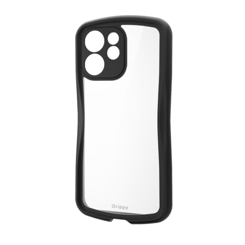 �G���R�� OPPO Reno15 A �P�[�X �J�o�[ �N���A �ϏՌ� �Ռ��z�� �n�C�u���b�h TPU Grippy ��ɓ���� �O���b�v�� �J�����ی� �Ɍ��ی�݌v �X�g���b�v�z�[���V�[�g �u���b�N PM-O261GRPFCKBK