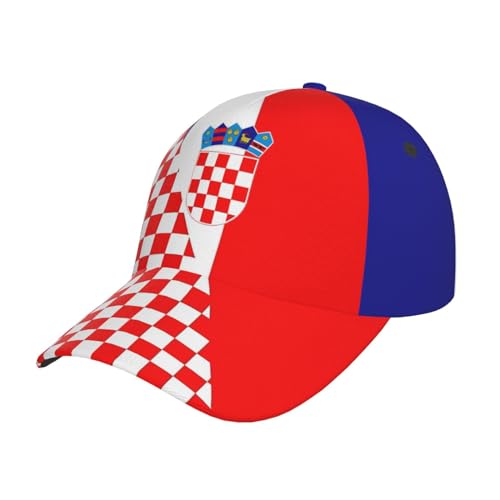 shgwehh Casquette de baseball avec drapeau de la Croatie pour homme et femme - Casquette de camionneur réglable pour course à pied, sport, randonnée, plage, Croatie-C3, taille unique