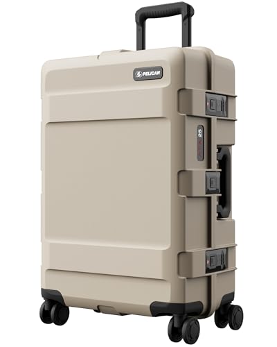 Image of Pelican ATX Luggage Hard Case Luggage with Wheels - Waterproof Hardshell - Medium Size (25 Inch) Check-In Suitcase (Black)