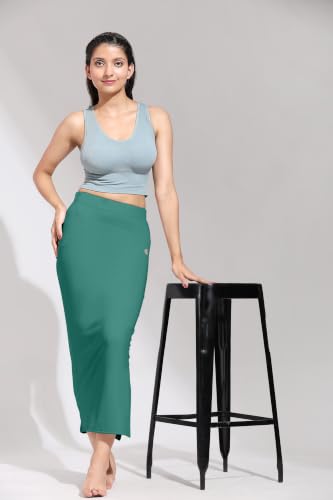 Image of TRENDMALLS Women's Polyester Spandex Stretchable Straight Saree Shapewear Petticoat for Women, Cotton Blended, Skirts for Women, Saree Shaper