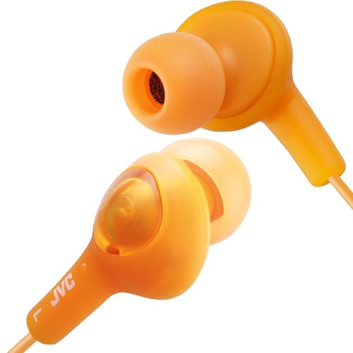 JVC HAFX5D Gumy Plus Inner Ear Headphones (Orange)