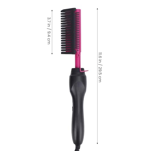 Plancha para el cabello y peine 2 en 1 LICAEVEY, calentamiento rápido, uso en cabello mojado y seco, con peine incorporado, temperatura ajustable, reduce el tiempo de peinado para uso en casa y viaje (enchufe EE.UU., 100 a 240 V) miniatura 6