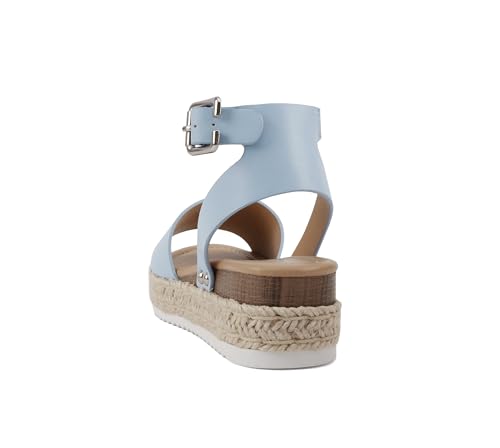 Image of Soda Little Kids /Children /Girls Topic-IIS Espadrille Flatform Wedge Open Toe Sandals