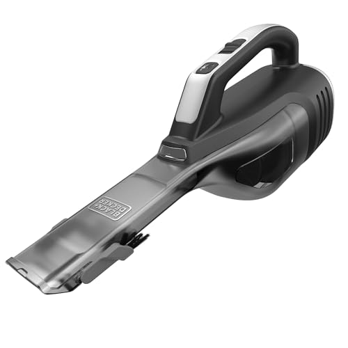 BLACK+DECKER Flash Handheld Vacuum LED Debris Light 12V Cordless Quick Empty Bowl Onboard Flip Out Brush and Cervice tool Attachment DVD320J-GB