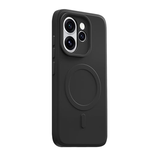 Image of Back Cover MagFit Ring Design (Non-Magnetic) | Shockproof Case | Anti-Slip Grip | Raised Camera Edges | Slim Protective Case for Oppo Reno15 Pro 5G / 15 Pro Mini 5G (Matte Black)