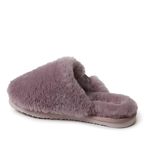 Fireside by Dearfoams Women's Shelly Beach All Over Shearling Easy on/Off Scuff Slipper4