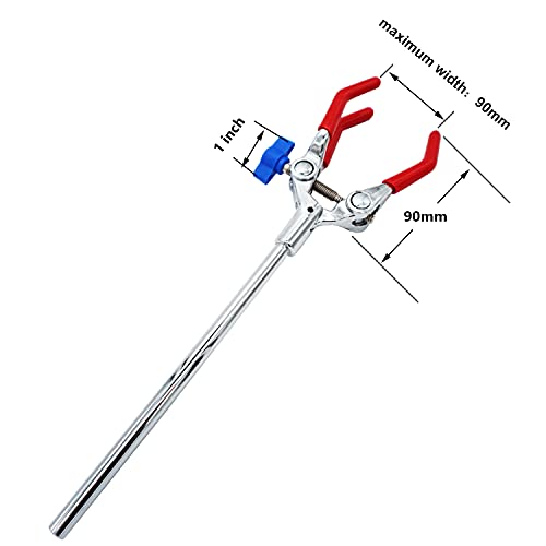 Sawisphy Laboratory Clamps 3 Prong With Lab Stand Clamp Holder For Chemistry Ring Stand (2) #TOP1