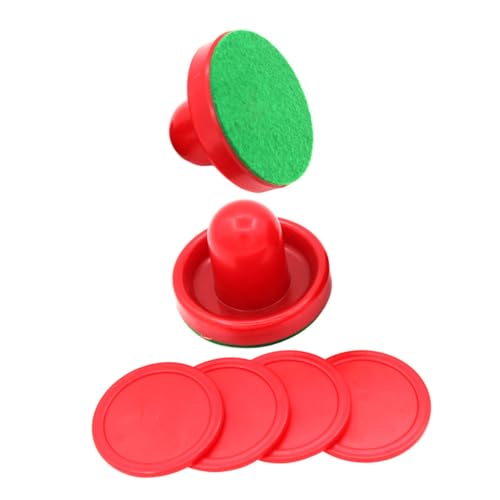 Uonlytech Air Hockey Pucks und Pushers und Ersatzteile mit Filz für Tischspiel Zubehör und Zubehör für Airhockey Fans