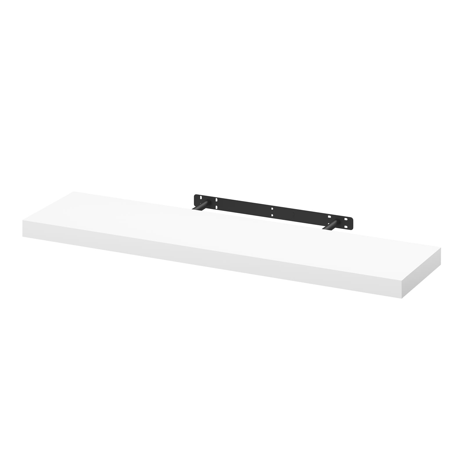 WOLTU Floating Shelves, White Floating Shelves for Wall with Strong Bracket,Ideal Home Decor Accessories for Bedroom,Living Room,Office,Bathroom,Kitchen,Wood,90cm RG9370ws-UK โ image 1