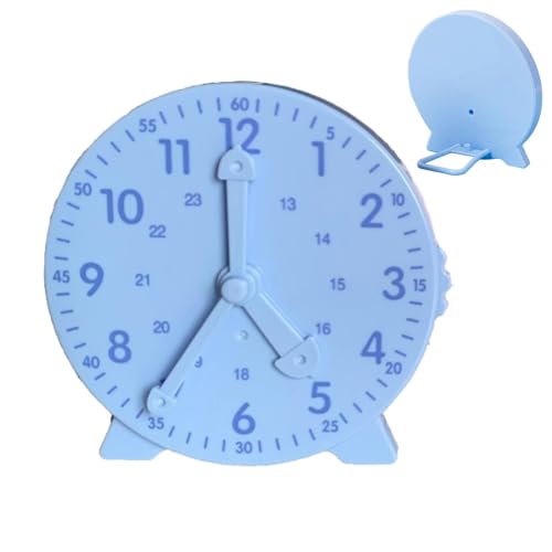 Teaching Clock for Student - Sturdy Teaching Clocks Student Clock - Attractive Practice Demonstration Clock for Birthday New Year Christmas Easter Learning Tool