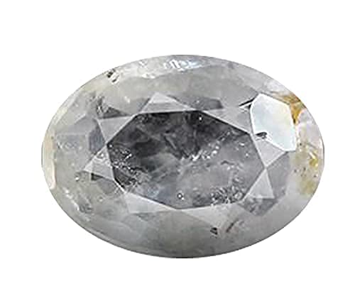 Saphir blanc de Ceylan ovale pierre précieuse naturelle Pukhraj WSP065