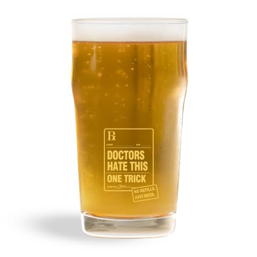 Image of Sipologie Imperial Pint Beer Glass 570ml - Set of 2, Doctors Hate This