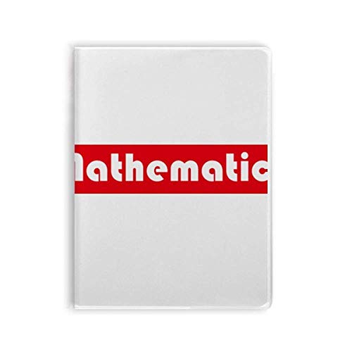 Carnet de notes de mathématiques rouge pour réviser efficacement vos examens à la bibliothèque
