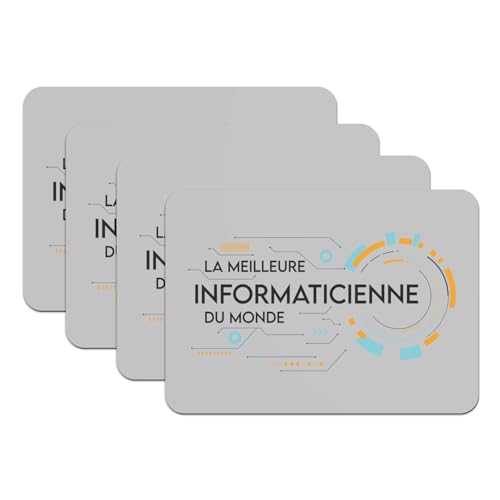 Sets de table antidérapants en caoutchouc contre les rayures de bureau informatique