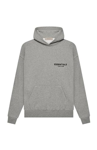scorched earth ESSENTIALS (OVERSIZED) HOODIES (SS8) (US, Alpha, Small, Regular, Regular, DARK-OATMEAL)