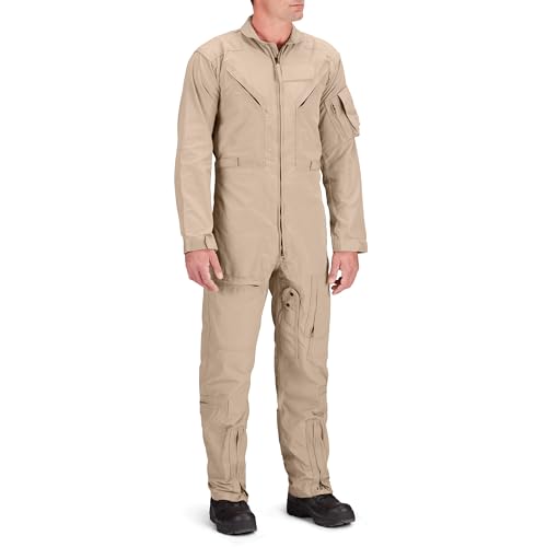 Propper Men's Poly Cotton Twill 27/P Flyers Coverall, Tan, 3X-Large