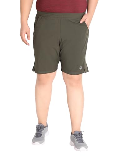 Image of CHKOKKO Men Shorts for Gym Sports or Running | Dry-Fit Fabric Single Layered Active Summer Workout Wear Knee Length Regular Fit | Elastic Waist with Front and Back Pockets