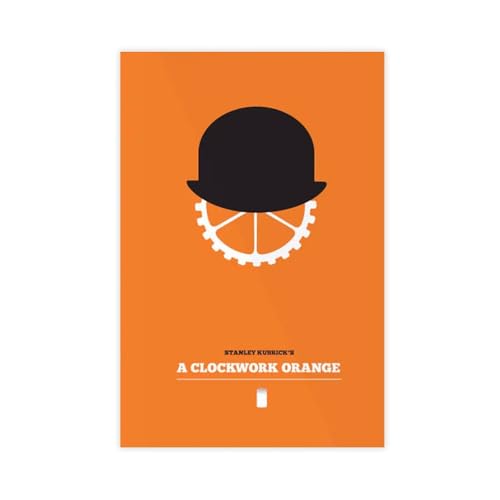 LIXIH A Clockwork Orange Movie Poster, Minimalist Movie Poster Canvas Poster Bedroom Room Decor Unframe:12x18inch(30x45cm)