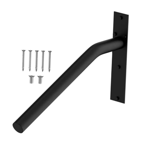 Soporte para barandilla de escalera negro pasamanos de pared resistente
