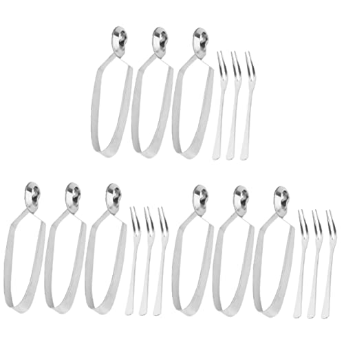 La Mejor Lista de Platos para caracoles los más solicitados. 41 Hemoton Set De Pinzas Para Comer Caracoles De Acero Inoxidable Con Tenedor Práctico Utensilios De Cocina Para Cena De Mariscos Resistentes Al Calor