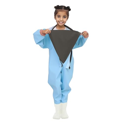 Botas de agua para niños pequeños con capucha impermeable y antideslizante para lluvia