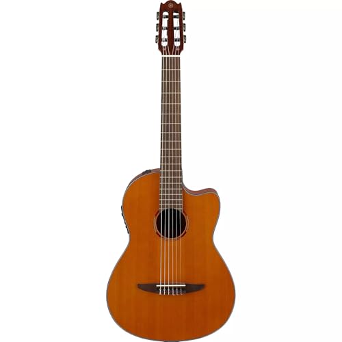 Yamaha NCX1C NT Cedar Top Cutaway Acoustic-Electric Nylon-String Classical Guitar, Natural