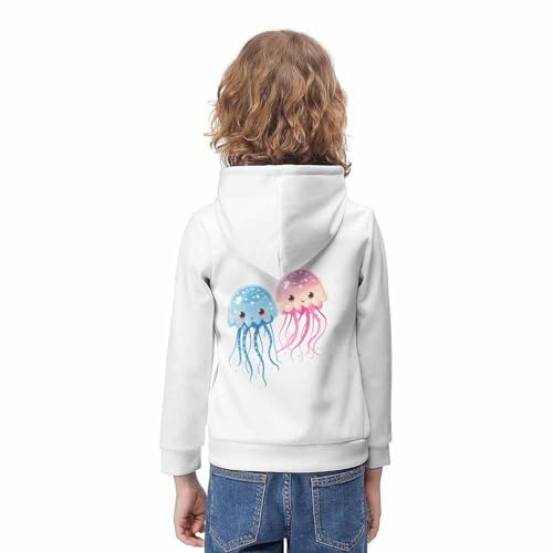 Sweats à hoodie impression 3D pieuvre pour garçon et fille 9-11Y