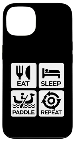 Carcasa para iPhone 13 Comer sueño Paddle Repeat - Dragon Boat Race Paddler Lifestyle