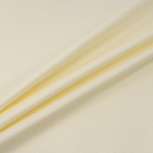 Luxurious Ivory 54" Sonata Sateen Fabric by the Yard - Premium Water-Repellent Cotton Blend 3 Luxurious Ivory 54" Sonata Sateen Fabric by the Yard - Premium Water-Repellent Cotton Blend - Image 2