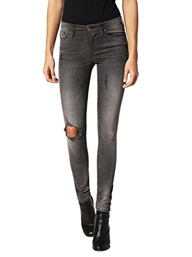 Jeans Skinny Diesel Skinzee 0683L pour femme coupe super slim denim bleu