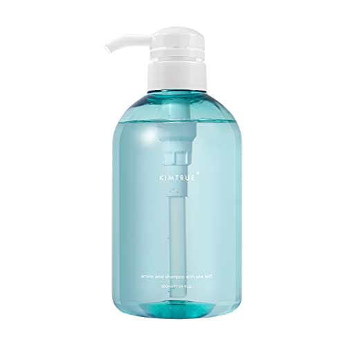 Kimtrue Amino acid Shampoo with Sea Salt,sulfate free hair shampoo for oily hair and itchy scalp Anti dandruff oil control Repair 500ml/16.9 fl oz